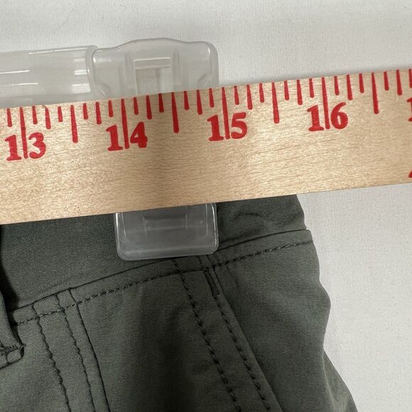 Athleta Gray Trek Utility Skirt Shorts Size 8 Hiking Outdoor Nylon Stretch Zip - Picture 10 of 11